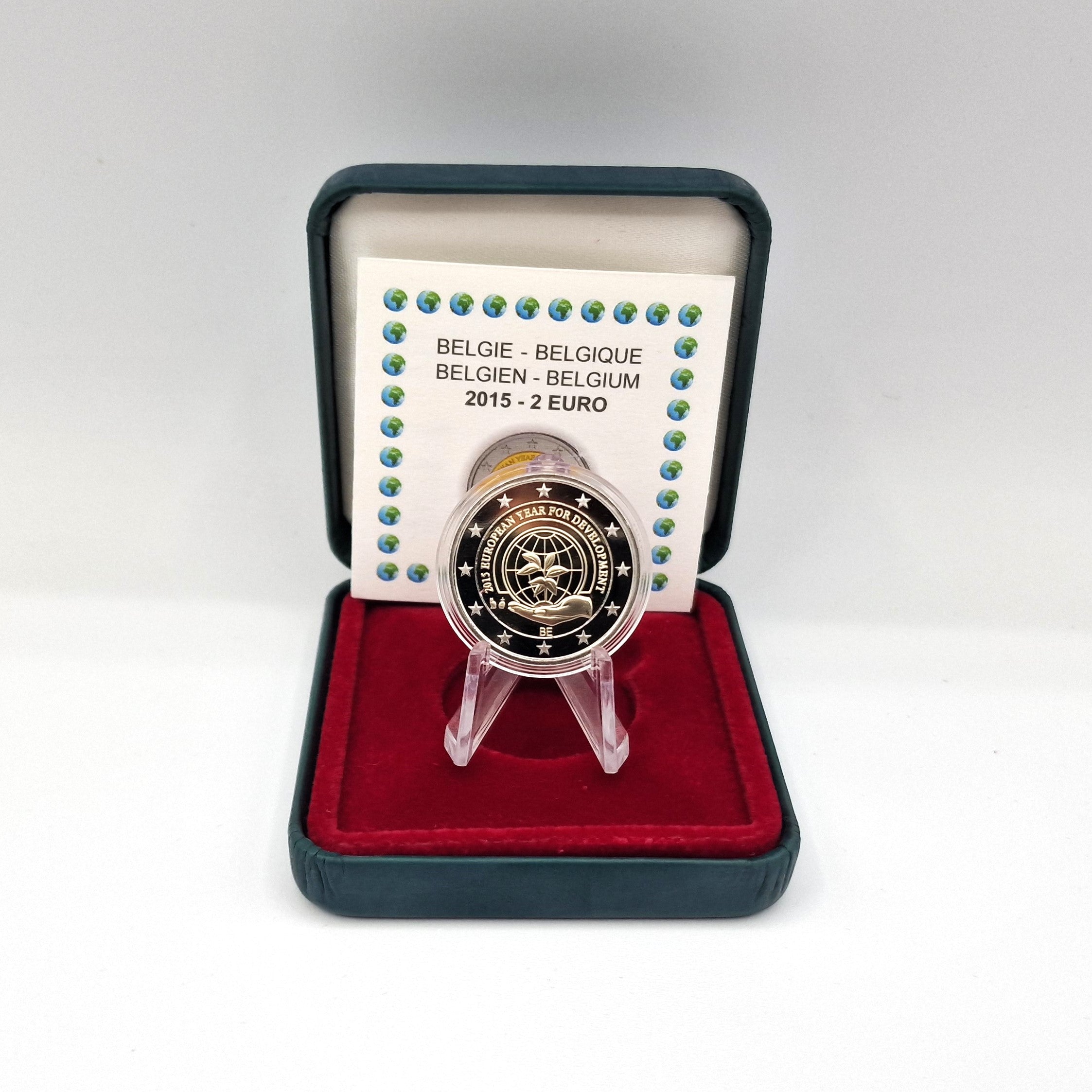 2015 Ano Europeu do Desenvolvimento - 2€ Bélgica Proof